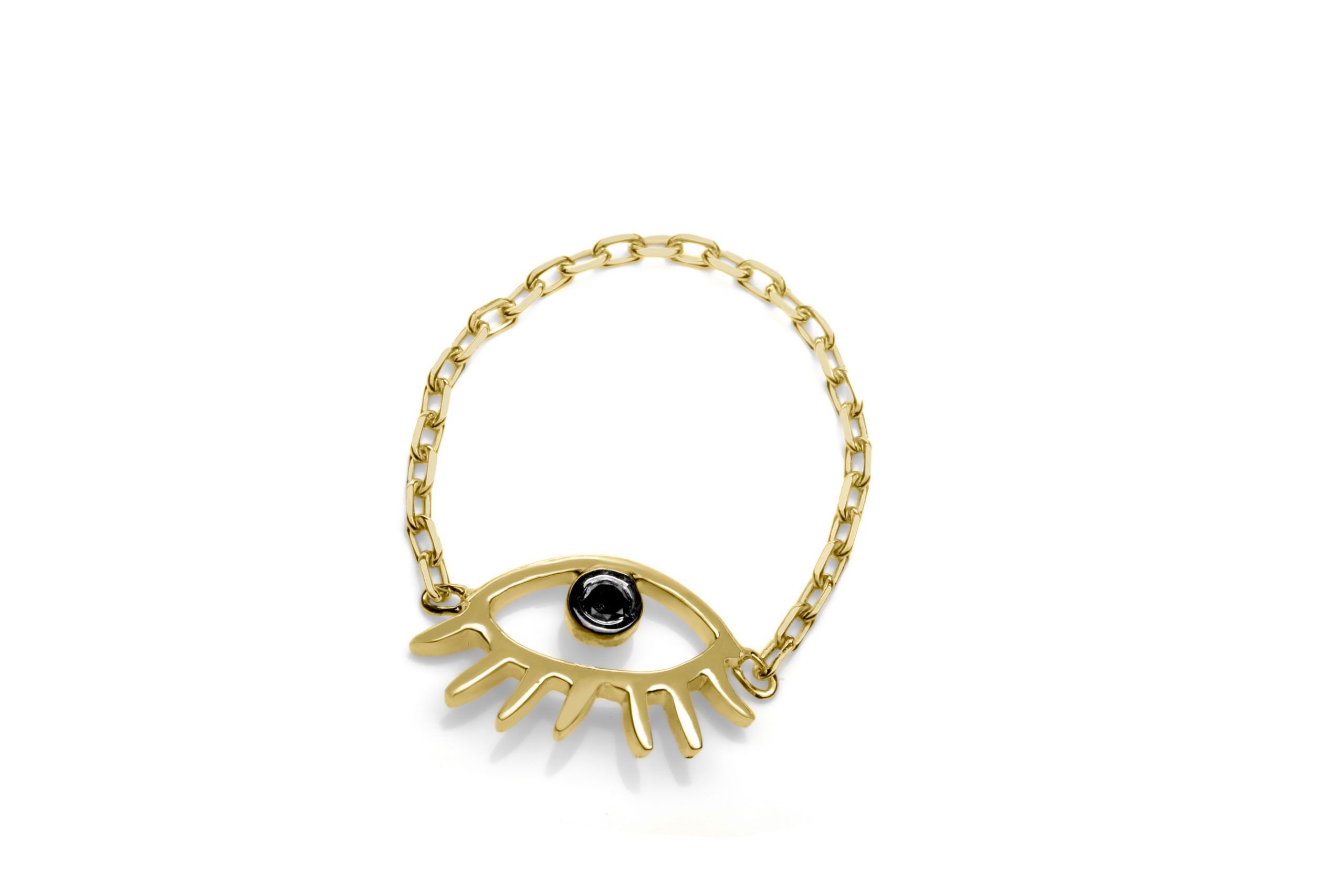 evil eye chain ring