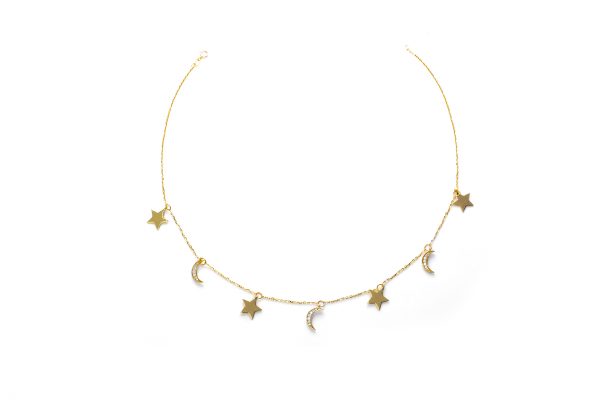 Star and Moon Choker